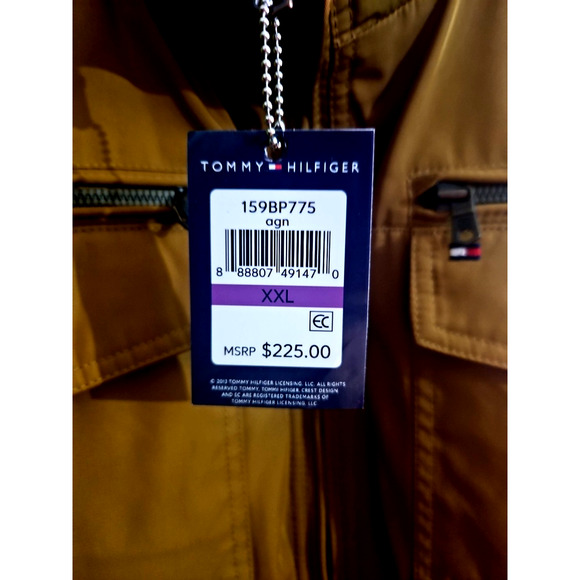 Tommy Hilfiger Men’s Brown (cooper) Bomber Jacket – Size 2XL – New With Tags - Picture 10 of 10